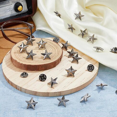 SUPERFINDINGS Alloy Star Badge Lapel Pin Brooches Military Award Pins July Memorial Day Stars for Backpack Clothes in Saudi Arabia