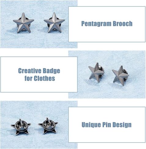 SUPERFINDINGS Alloy Star Badge Lapel Pin Brooches Military Award Pins July Memorial Day Stars for Backpack Clothes in Saudi Arabia