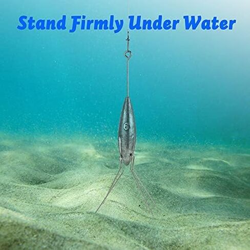 Dr.Fish 2 Pack Sputnik Sinker Long Tail Surf Fishing Weight Lead 3oz-6oz Saltwater Surf Fishing Catfish Beach Casting Sea FishingSpider Sinker in Saudi Arabia