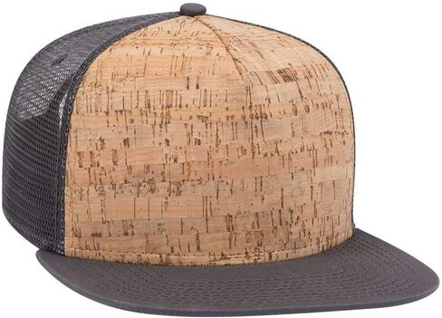 قبعة OTTO Cork Flat Visor SNAP 5 لوحة شبكية خلفية لسائقي الشاحنات in Kuwait