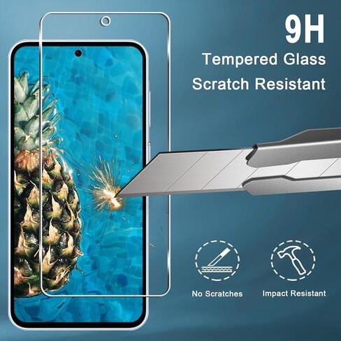 [3 عبوات] واقي شاشة Galaxy A35 5G، صلابة 9H، مضاد للخدش، سهل التركيب، خالٍ من الفقاعات، زجاج مقوى عالي الدقة لهاتف Samsung Galaxy A35/A55 5G in Kuwait