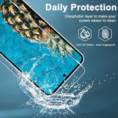 [3 عبوات] واقي شاشة Galaxy A35 5G، صلابة 9H، مضاد للخدش، سهل التركيب، خالٍ من الفقاعات، زجاج مقوى عالي الدقة لهاتف Samsung Galaxy A35/A55 5G in Kuwait