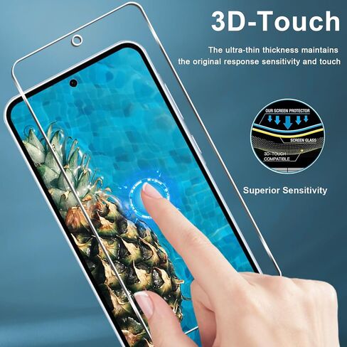 [3 عبوات] واقي شاشة Galaxy A35 5G، صلابة 9H، مضاد للخدش، سهل التركيب، خالٍ من الفقاعات، زجاج مقوى عالي الدقة لهاتف Samsung Galaxy A35/A55 5G in Kuwait