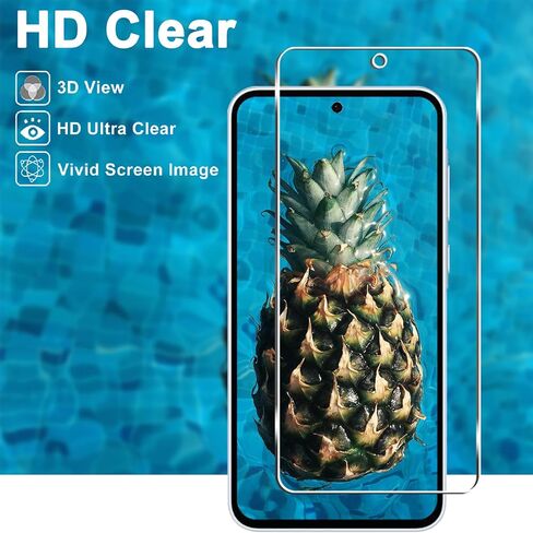 [3 عبوات] واقي شاشة Galaxy A35 5G، صلابة 9H، مضاد للخدش، سهل التركيب، خالٍ من الفقاعات، زجاج مقوى عالي الدقة لهاتف Samsung Galaxy A35/A55 5G in Kuwait