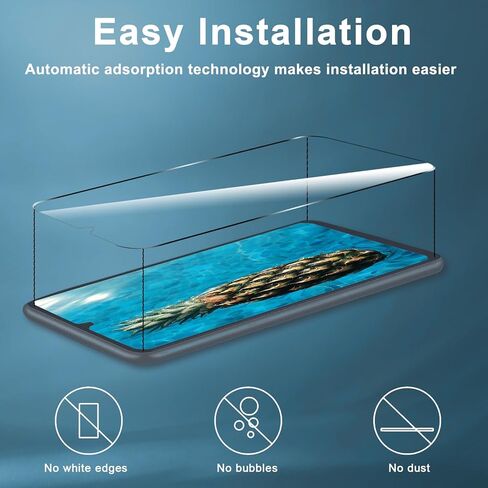 [3 عبوات] واقي شاشة Galaxy A35 5G، صلابة 9H، مضاد للخدش، سهل التركيب، خالٍ من الفقاعات، زجاج مقوى عالي الدقة لهاتف Samsung Galaxy A35/A55 5G in Kuwait