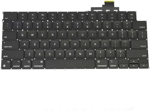 New US Layout Keyboard Replacement for MacBook Air 13.6'' Retina M2 A2681 Keyboard 2022 Year (Black) in Saudi Arabia