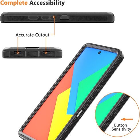 Designed for Google Pixel 7 Pro Case with Belt Clip & Kickstand, Full-Body Triple Layers Rugged Case for Pixel 7 Pro 5G 6.7 inch Phone (Purple+Black) in Saudi Arabia