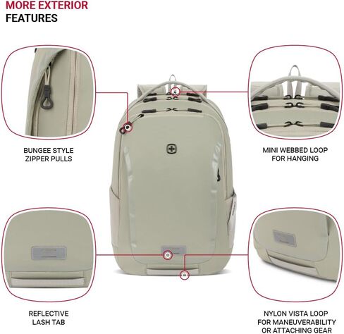 حقيبة ظهر للكمبيوتر المحمول سويس جير شيلد، أسود، 18.5 بوصة × 12.5 بوصة × 7 بوصة in Kuwait
