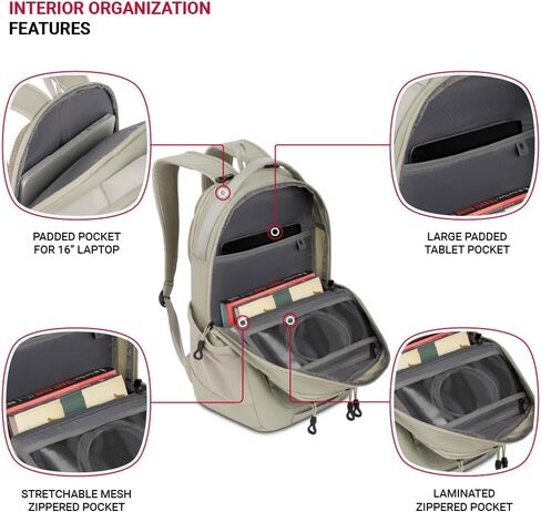 حقيبة ظهر للكمبيوتر المحمول سويس جير شيلد، أسود، 18.5 بوصة × 12.5 بوصة × 7 بوصة in Kuwait