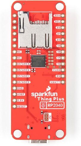 SparkFun Thing Plus - RP2040 - متوافق مع Raspberry Pi - وحدة تحكم دقيقة Arm Cortex M0+ ثنائية النواة - 264 كيلو بايت من ذاكرة SRAM تعمل بسرعة 133 ميجا هرتز - وظيفة مضيف USB - مؤقت مع 4 منبهات - RTC in Saudi Arabia