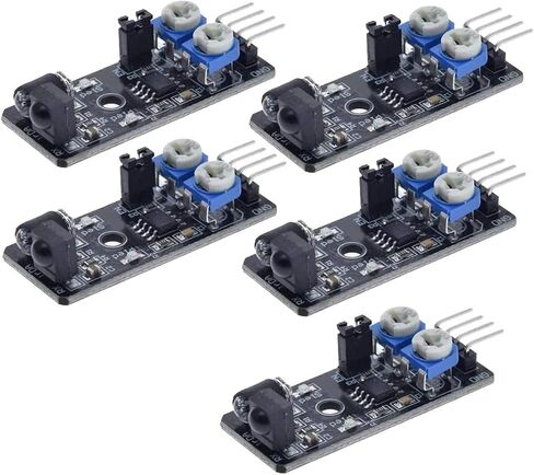 HiLetgo 5pcs IR Infrared Obstacle Avoidance Sensor Module 4 Pin for Smart Car Robot in Saudi Arabia