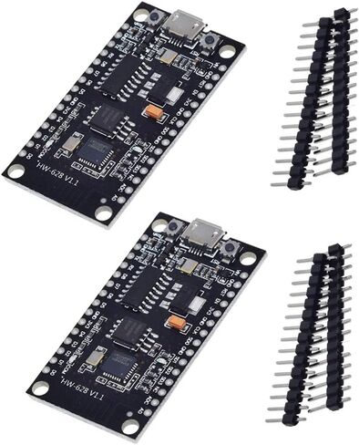 HiLetgo 2pcs CH340G NodeMCU V3 Lua WIFI Module Integration of ESP8266 + extra 32M Memory Flash USB serial CH340G for Arduino in Saudi Arabia