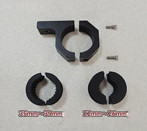 Universal-Fit Tubular Surface Mounting Bracket for 4X4 Vehicle Truck & SUV Auxiliary Offroad Light on 1.0", 1.5" & 2.0" Diameter Tube Bar, Durable Weatherproof Aluminum Alloy Black Finish, 2 PCS Set in Saudi Arabia