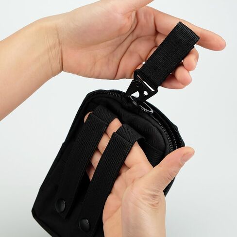 Tactical Waist Pouch MOLLE EDC Pouch Outdoor Man Waist Bag with Phone Belt Clip Holder Holster Carrying Pouch for Smartphone in Saudi Arabia