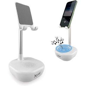 Acuvar HD Sound Bluetooth Wireless Speaker with Adjustable Phone and Tablet Desk Stand Holder with Built in Rechargeable Battery for Home and Office Compatible with All Mobile Phones & Tablets