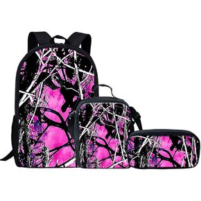 3pcs/set Kids School Bags Shoulder Backpack for Girls Boys Primary Schoolbags with Thermal Lunch Box Pencil Holder