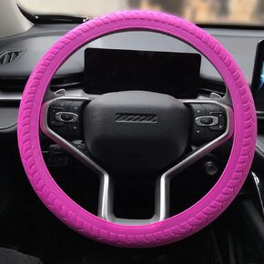 Car Steering Wheel Cover Silicone Steering Wheel Cover 13 Colors for Select (Army Green)