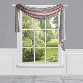 Ben&Jonah Simple Elegance Ombre Window Curtain Scarf 50" x 144" - Blush