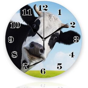 Battery Operated Wall Clocks 12 Inch,Black Marble,Silent Home Decor for Bathroom,Living Room,Bedroom