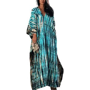 غطاء قفطان الشاطئ للنساء، بدلة استحمام طويلة كاجوال للمنتجعات in Kuwait