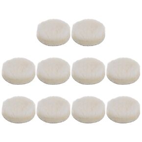 10pcs Wool Buffing Pads, 4 inch Polishing Pad Car Auto Buffing Pads Wool Polishing Buffing Pad Hook and Loop for Car Polishing, Buffing and Cutting