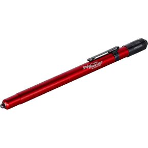 Streamlight 65035 Stylus 11-Lumen White LED Pen Light with 3 AAAA Alkaline Batteries, Red