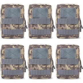 Gogoku 6-Pack Molle Pouch Tactical Molle Pouches Compact Utility EDC Waist Bag Pack