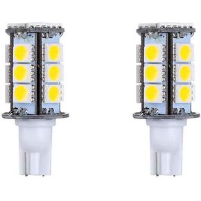 T5 T10 Wedge Base LED Light Bulb High Brightness 12VAC/DC 3Watt 2700K-3000K Warm White Color for Outdoor Landscape Lighting Deck Stair Step Path Lights and RV Lights Pack of 6