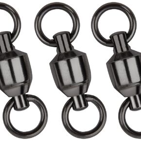 Ball Bearing Swivels Fishing Barrel Swivel, 20pcs Swivels Fishing Tackle High Strength Fishing Swivels Stainless Steel Solid Welded Ring Fishing Leader Lures Connectors for Salwater Freshwate Fishing