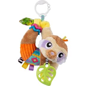 Playgro Sensory Friend Lupe Llama Sensory Toy - Ideal Stroller Toys for 0+ Months Babies to Encourage Grasping with Rattle - Improve Baby Sight & Touch Senses with On-The-Go Fun for Newborn Baby Toys
