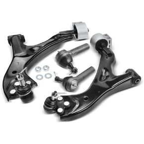 A-Premium Set of 4, Front Lower Control Arm, Outer Tie Rod End, Compatible with Chevrolet Equinox 2005-2009, Saturn Vue 2002-2007, Pontiac Torrent 2006-2009