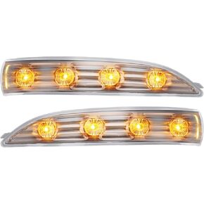 X AUTOHAUX 1 Pair Car LED Front Left Right Side Mirror Turn Signal Light 87614-2S200 87624-2S200 for Hyundai Tucson 2010-2013 for Hyundai Ix35 2010-2014