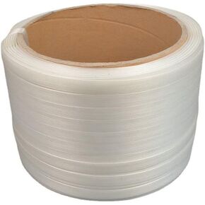 3/4" Composite Cord Strapping Roll of 8" x 8" Core Size, 1800 lbs Break Strength for Poly Cord Strapping Packaging, 328 feet (100 meters)