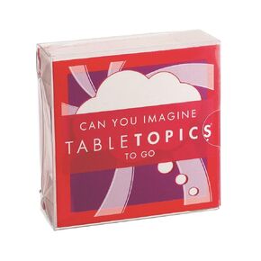 TableTopics Can You Imagine Questions Cards - 40 Fun Conversation Starter Cards , Fun Question Game - Conversation Cards for Family & Friends, Great for Game Night, Parties & Gatherings