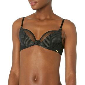 Gossard Women's Sheer Stripe Non-Padded Plunge Bra