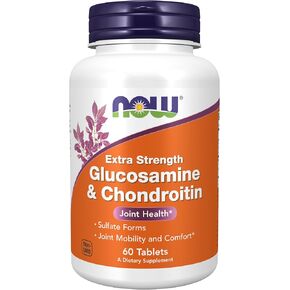 NOW Supplements, Glucosamine & Chondroitin Extra Strength, Sulfate Forms, 240 Tablets
