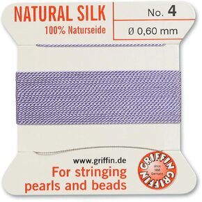 Griffin Silk Beading Cord Size 4 Light Purple Lilac