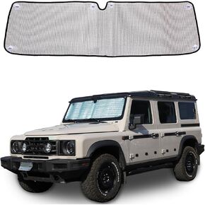 Front Windshield Sun Shade Compatible with Ineos Grenadier 2020-2024 Car Windshield Sun Shade Foldable Sun Shield UV Protection Car Accessories