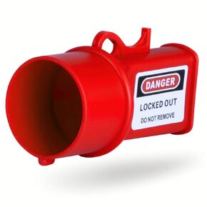 TRADESAFE Pin and Sleeve Socket Lockout Device - Electrical Lockout Tagout for Pin and Sleeve Receptacles, 2 ⁷⁄₈" Diameter, Loto Device for Lock Out Tag Out Procedures