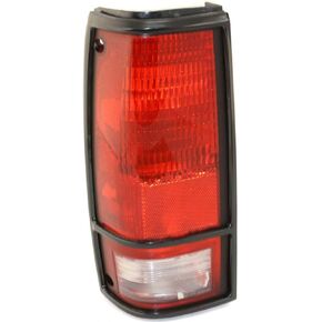 For Chevy S10 Blazer Tail Light Assembly Unit 1983-1994 Pair Driver and Passenger Side | w/Black Trim | GM2800109 + GM2801109