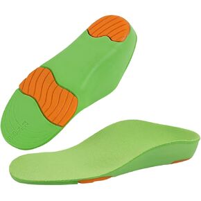 Running Shoes Inserts for Little Boys Orthotic Shoe Inserts for Flat Feet Arch Support Shoe Insoles for Children Gel Cushion Pads for Shock Absorption Soft and Comfort PU Insoles for Boys and Girls