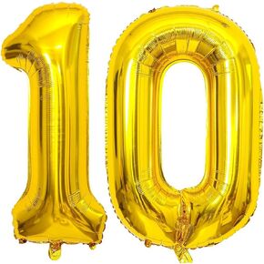 40 Inch Gold 15 Number Balloons Giant 15 or 51 Balloons Gold Birthday 15 Balloons 15th Birthday Anniversary Party Decorations Supplies