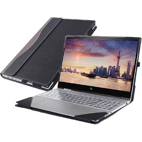 laptop sleeve for HP ZBook Firefly 14 G8/ ProBook 445 G9/G8/640 for EliteBook 1040 G5 G6/840 G7/Aero G8 series laptop drop-proof leather case (Dark gray)