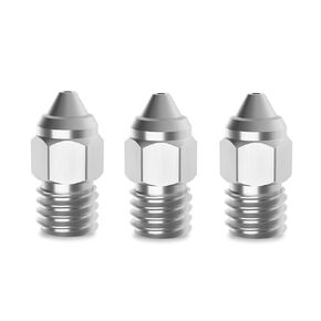 3-Pack Sprite Extruder Upgade Plated Wear Resistant CR6 SE MK Brass Nozzle 0.4mm Compatible with Creality Ender 3 V2 / PRO CR10 V2 V3 Ender 5 Pro Plus CR-6 SE/MAX /CR5 PRO 3D Printer (0.4mm)
