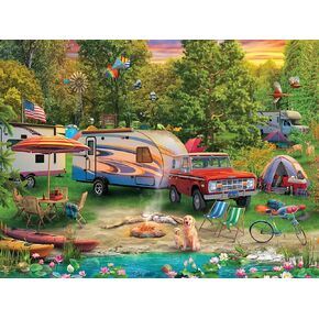 Ceaco - Lakeside Camping - 500 Piece Jigsaw Puzzle
