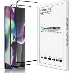 Orzero (2 Pack) Tempered Glass Screen Protector Compatible for NUU B30 Pro, Protector De Pantalla 2.5D Arc Edges Case Friendly Anti-Scratch Bubble-Free (Full Coverage) (3D Cureved Glass)