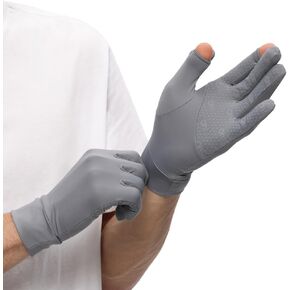Men Cycling Gloves Touchscreen Full Finger Sun UV Protection UPF 50+ Summer Gloves for Driving Fishing SMM5M085T