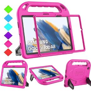 BMOUO Kids Case for Samsung Galaxy Tab A8 10.5 Inch 2022 (SM-X200/X205/X207) - with Screen Protector, Shockproof Galaxy Tab A8 10.5 Tablet Case, Blue