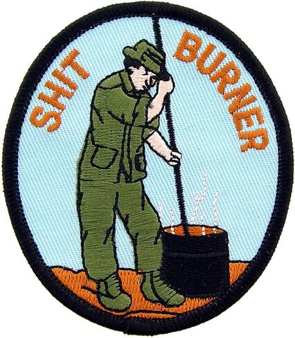 United States Military Vietnam Shit Burner Patch, with Iron-On Adhesive in Saudi Arabia