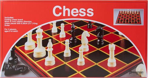 شطرنج بريسمان - مع لوح قابل للطي وقطع شطرنج كاملة الحجم in Kuwait